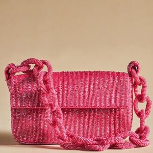 Anthropologie By Anthropologie The Fiona
Beaded Bag: Chain Edition Pink